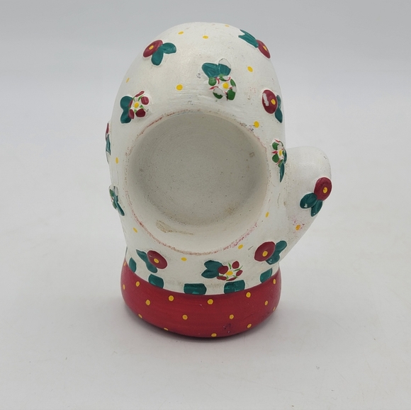 Mary Engelbreit Christmas Mitten Votive Candle Holders Set of 3 Hand Painted - Picture 7 of 16